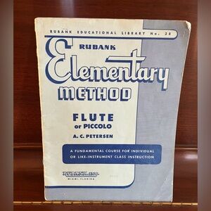 Rubank Elementary Method Book for flute